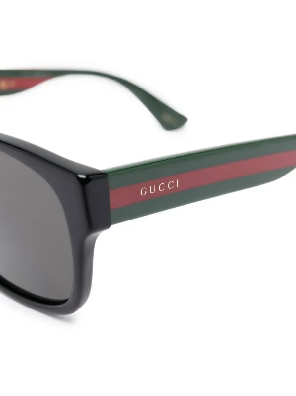 Gucci Eyewear Rectangular Frame Sunglasses Black FARFETCH CA