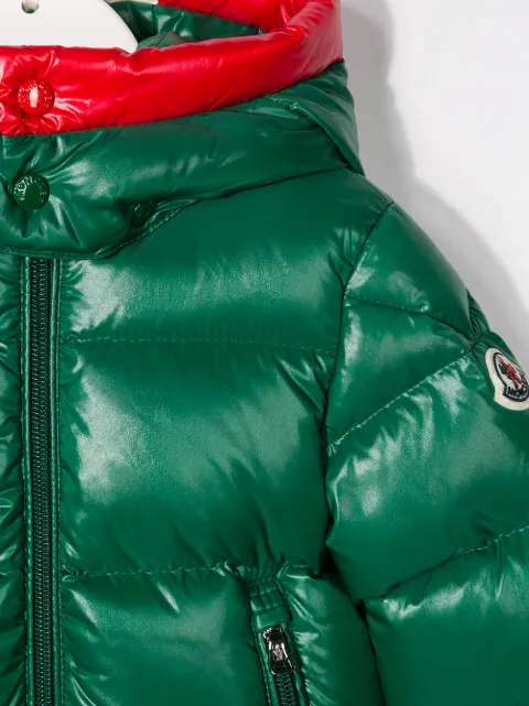MONCLER CONTRAST NECK PADDED JACKET
