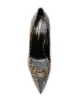 Saint Laurent leopard-print studded pumps