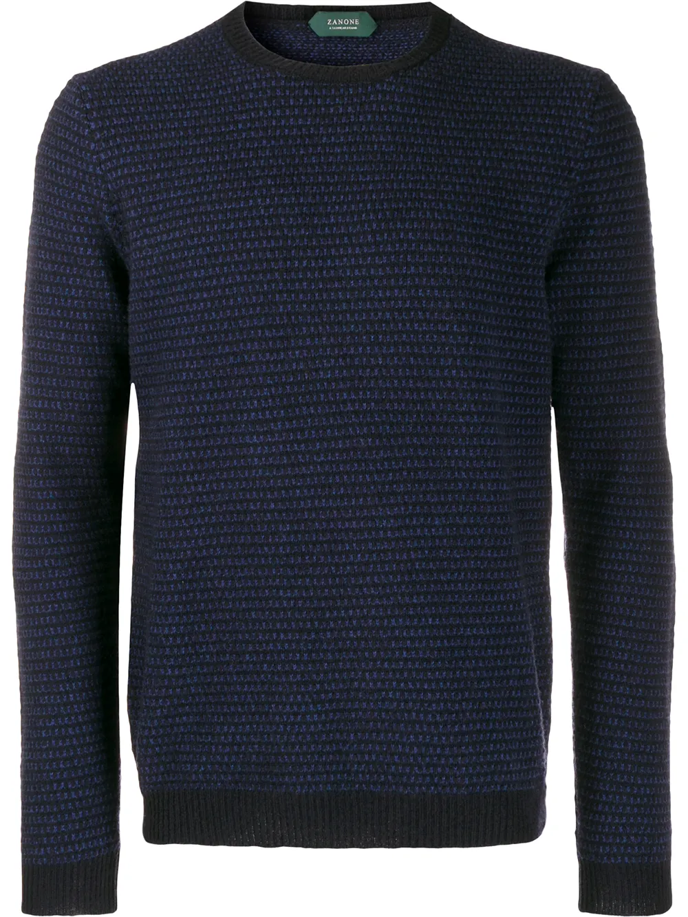 waffle-knit jumper