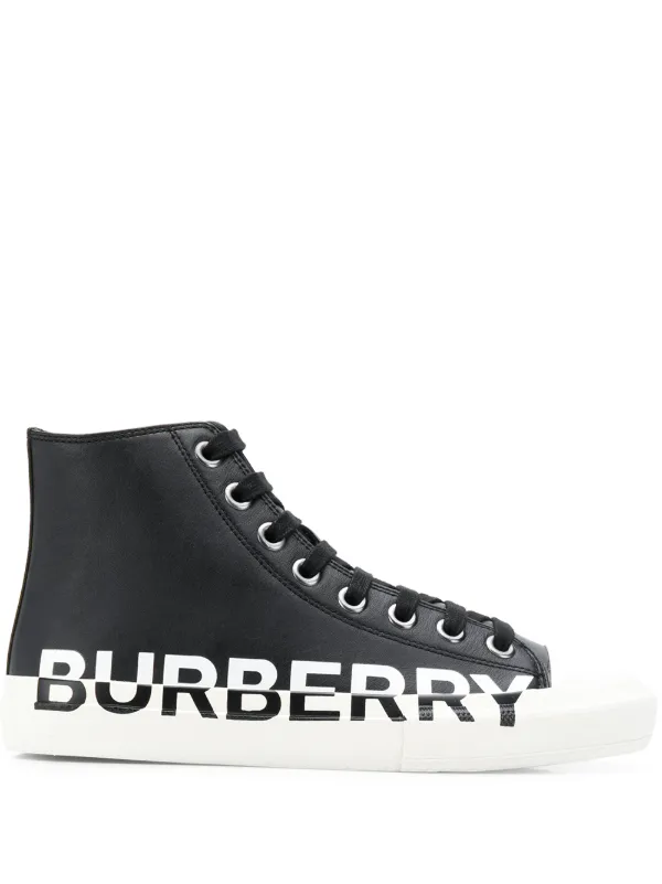 burberry logo print sneakers