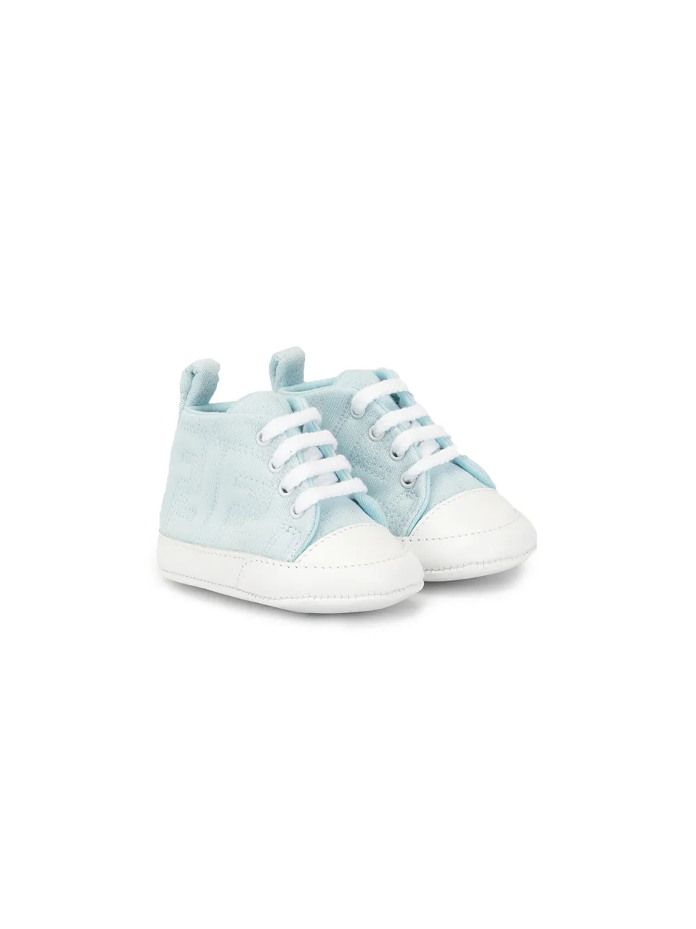 Fendi Kids высокие кеды на шнуровке Fendi Kids высокие кеды на шнуровке