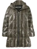 Ienki Ienki printed puffer jacket - Brown