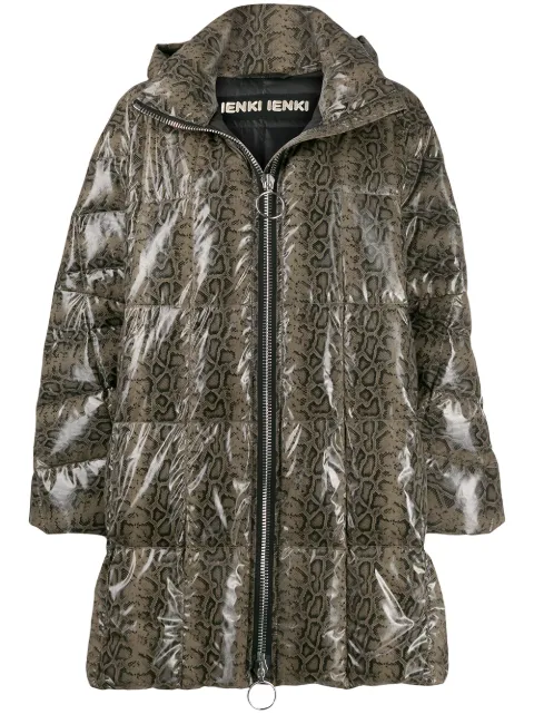 Ienki Ienki printed puffer jacket