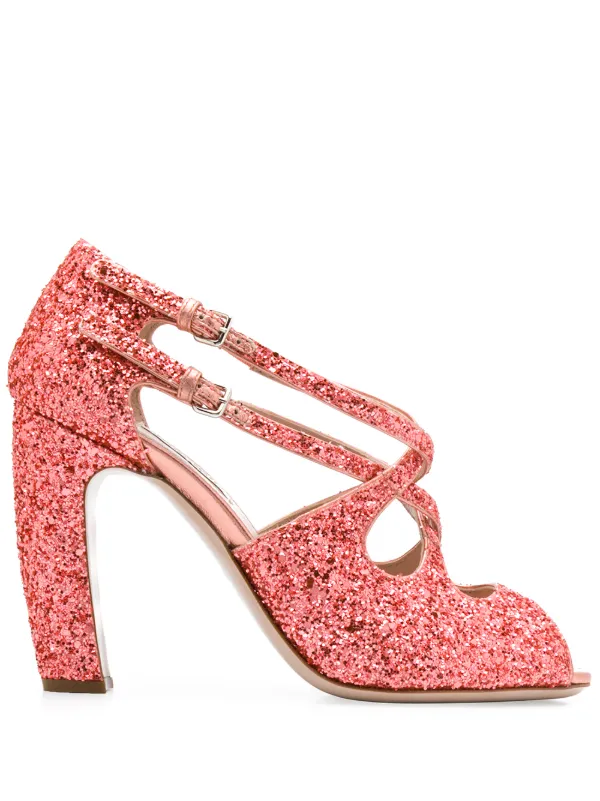 pink sparkly sandals