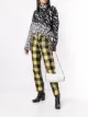 Image 2 of UNRAVEL PROJECT cropped contrast denim trousers