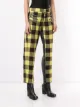 UNRAVEL PROJECT cropped contrast denim trousers