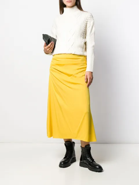 theory twisted rib skirt
