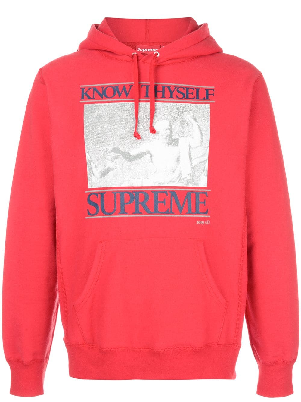 Supreme Know Thyself Print Hoodie In Red | ModeSens