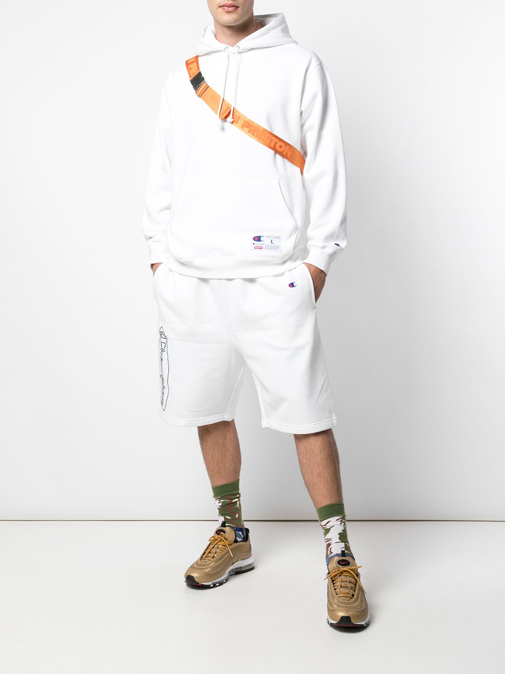 Supreme x Champion Outline hoodie - Wit