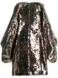 Halpern sequinned mini dress - Gold