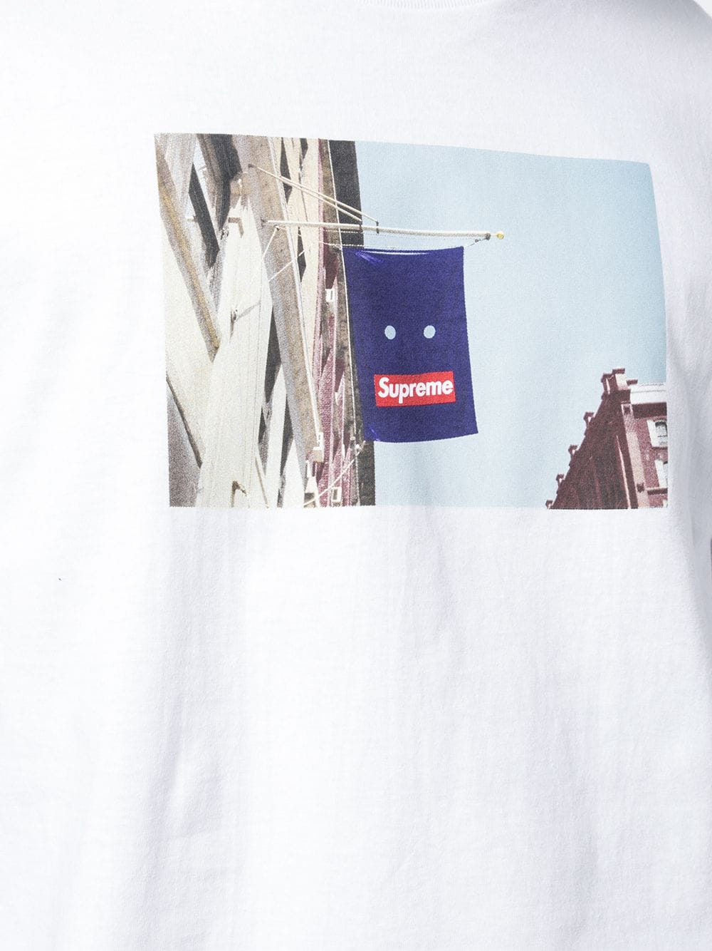Shop Supreme Banner Printed T-shirt In White