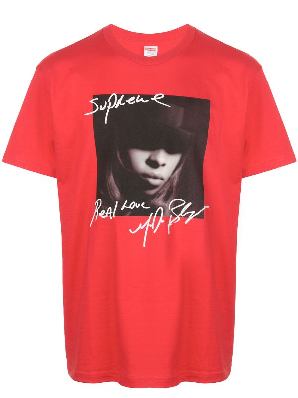 supreme 19 AW FW Mary J.  Tee   黒 Sトップス