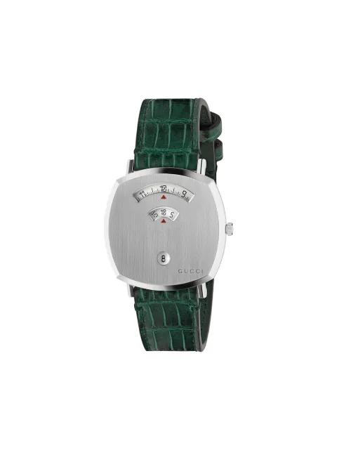 Gucci - Grip Watch - Unisex - Stainless steel/Alligator - One Size - Green