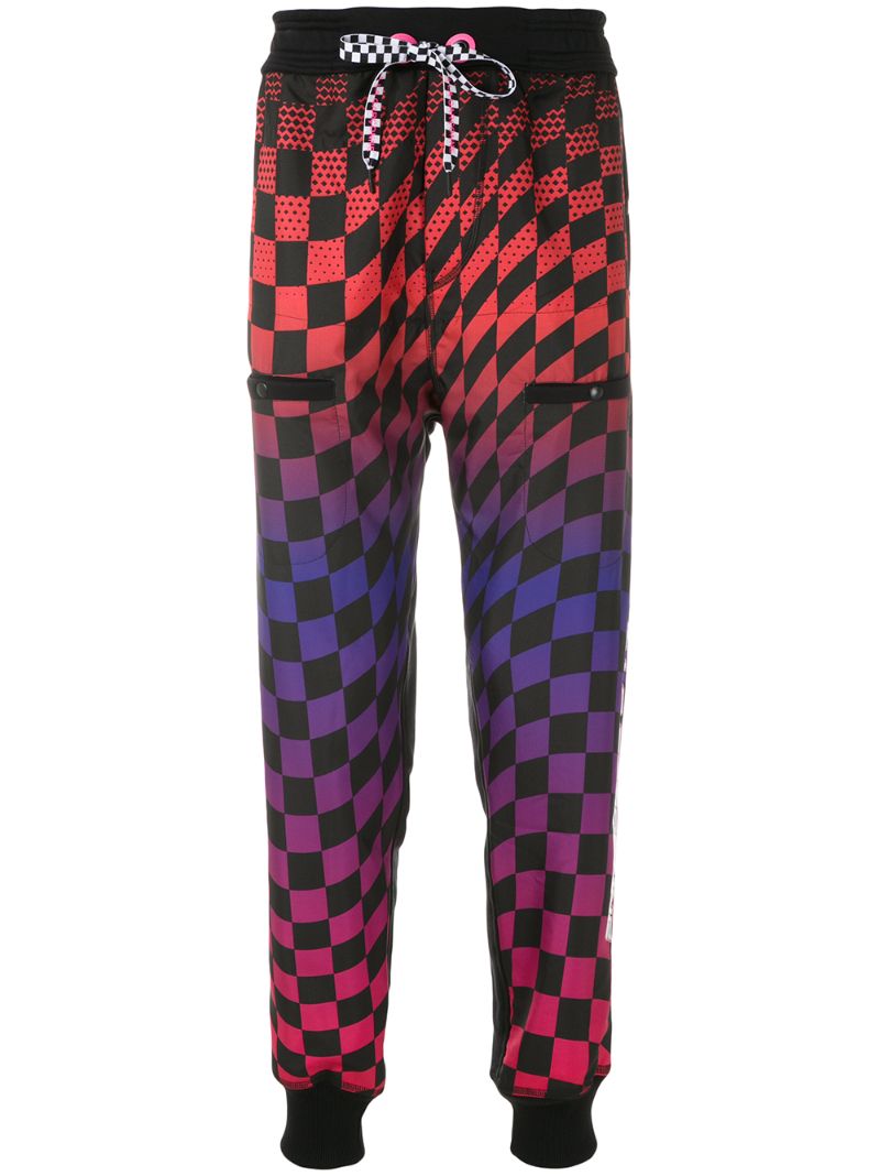 Shop À La Garçonne + Olk Panelled Track Trousers In Multicolour