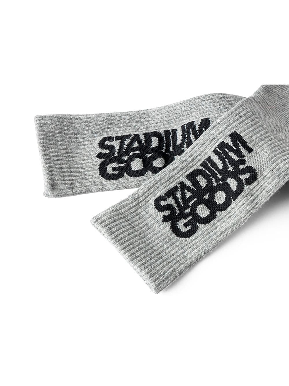 Image 2 of STADIUM GOODS® logo "Varsity Grey" crew socks
