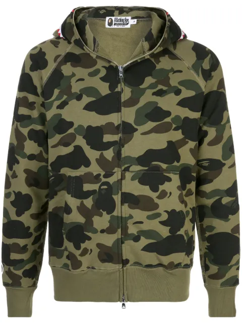 1st camo shark full zip hoodie mens