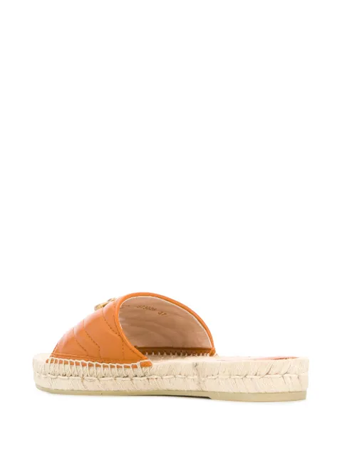 gucci logo espadrille flat