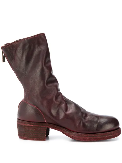 Bottines à effet usé - Guidi - Modalova