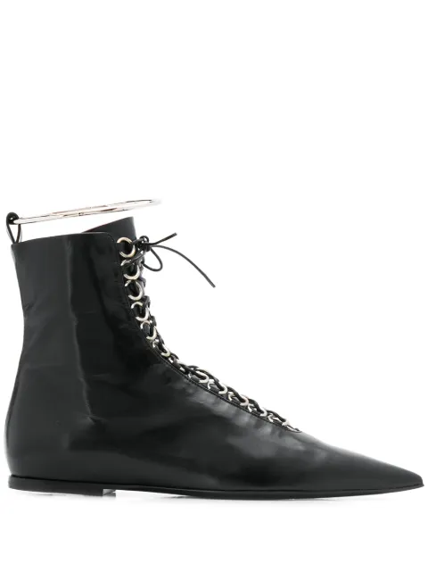 jil sander lace up boots