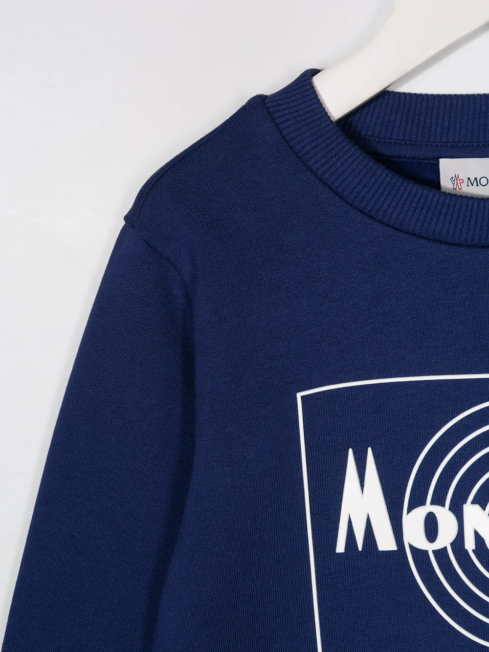 Moncler Enfant Sweater met afwerking Blauw