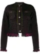 Image 1 of Versace tweed fringed jacket