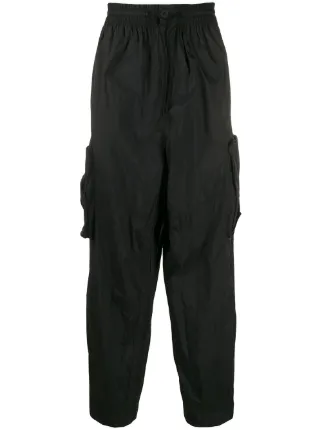 black shell track pants