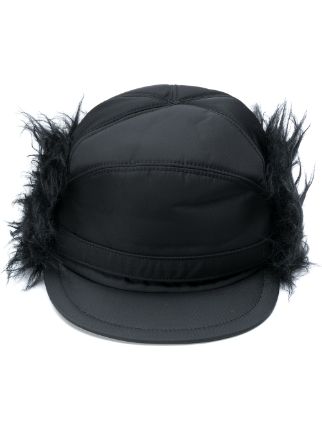 prada faux fur hat