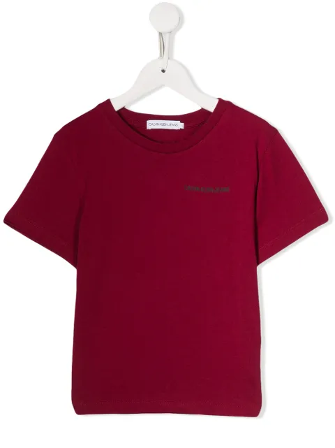 Click to view more detailed imagery on our partner's website Calvin Klein Kids' Printed Logo T-shirt In Red