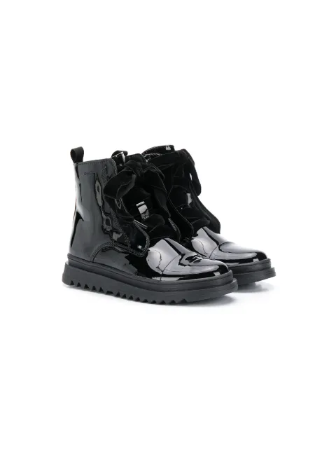 Geox Kids botas con agujetas oversize