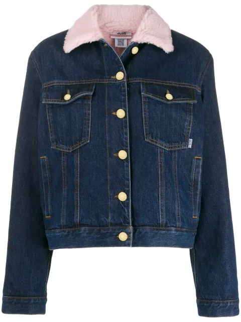 Click to view more detailed imagery on our partner's website Gcds Logo Patch Denim Jacket In 08