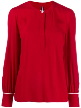 tommy hilfiger red blouse