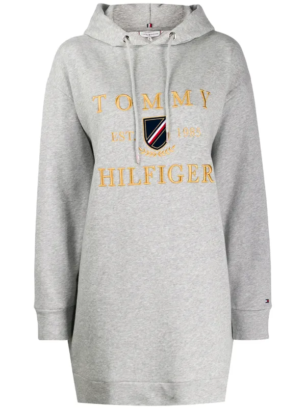 tommy hilfiger hooded sweatshirt dress