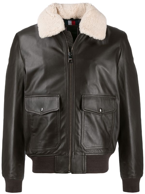 tommy hilfiger sheepskin jacket