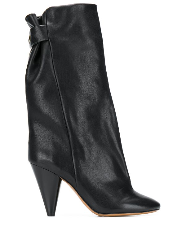 Shop black Isabel Marant Lakfee boots 