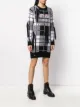 Philipp Plein فستان كاروهات منسوج