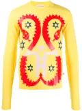 Walter Van Beirendonck Pre-Owned 2009 snake printed long-sleeved T-shirt - Yellow