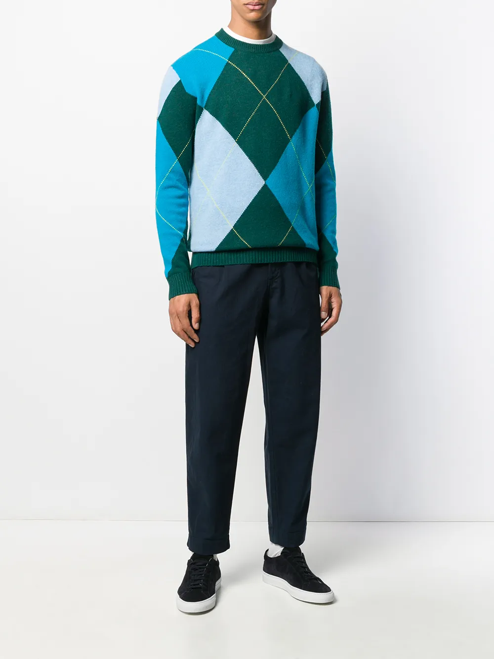 Image 2 of Pringle of Scotland Reissued Argyle knitted jumper