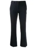 Alberto Biani cropped slim-fit trousers - Blue