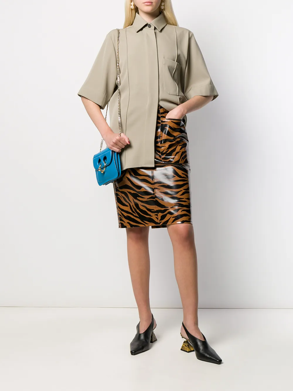 Kwaidan Editions Shirt met korte mouwen - Beige