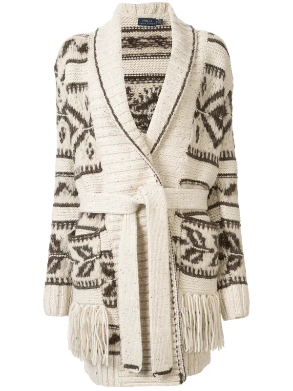 ralph lauren fringe sweater