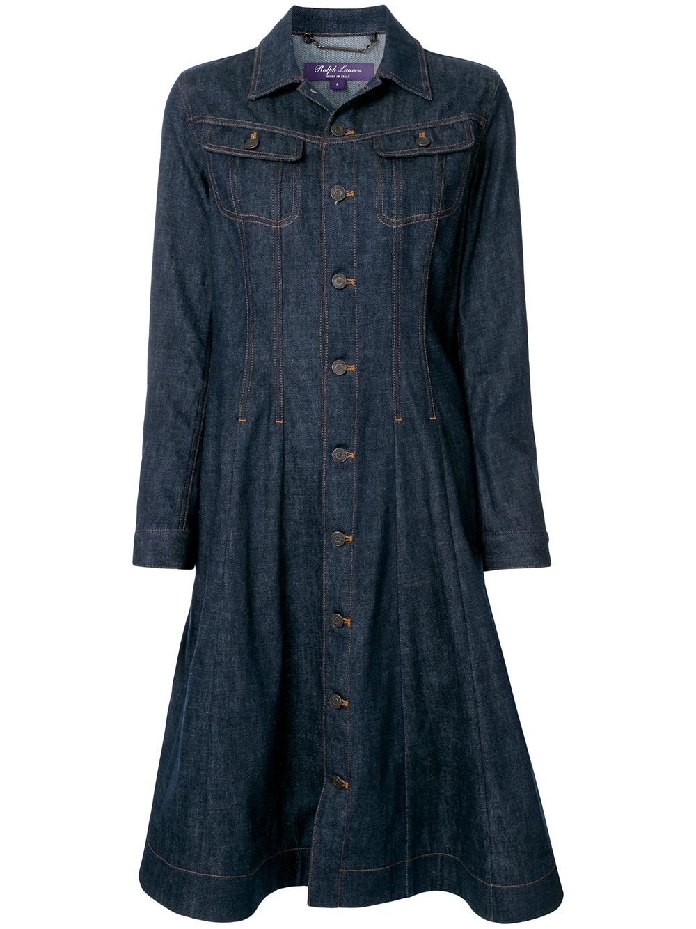фото Ralph lauren collection джинсовое платье со вставками