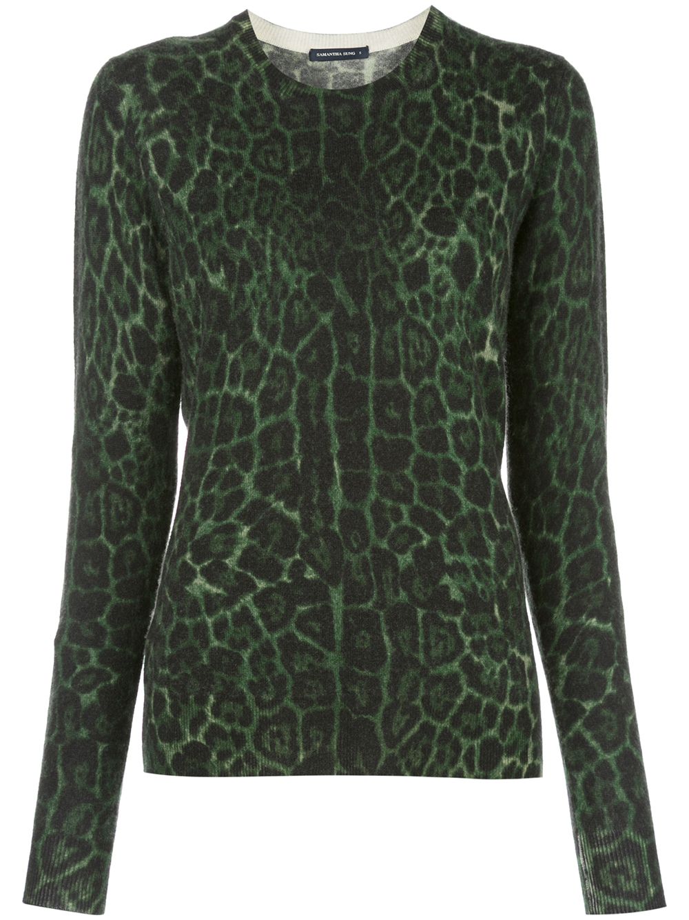 фото Samantha sung womens hunter green knitwear pullover