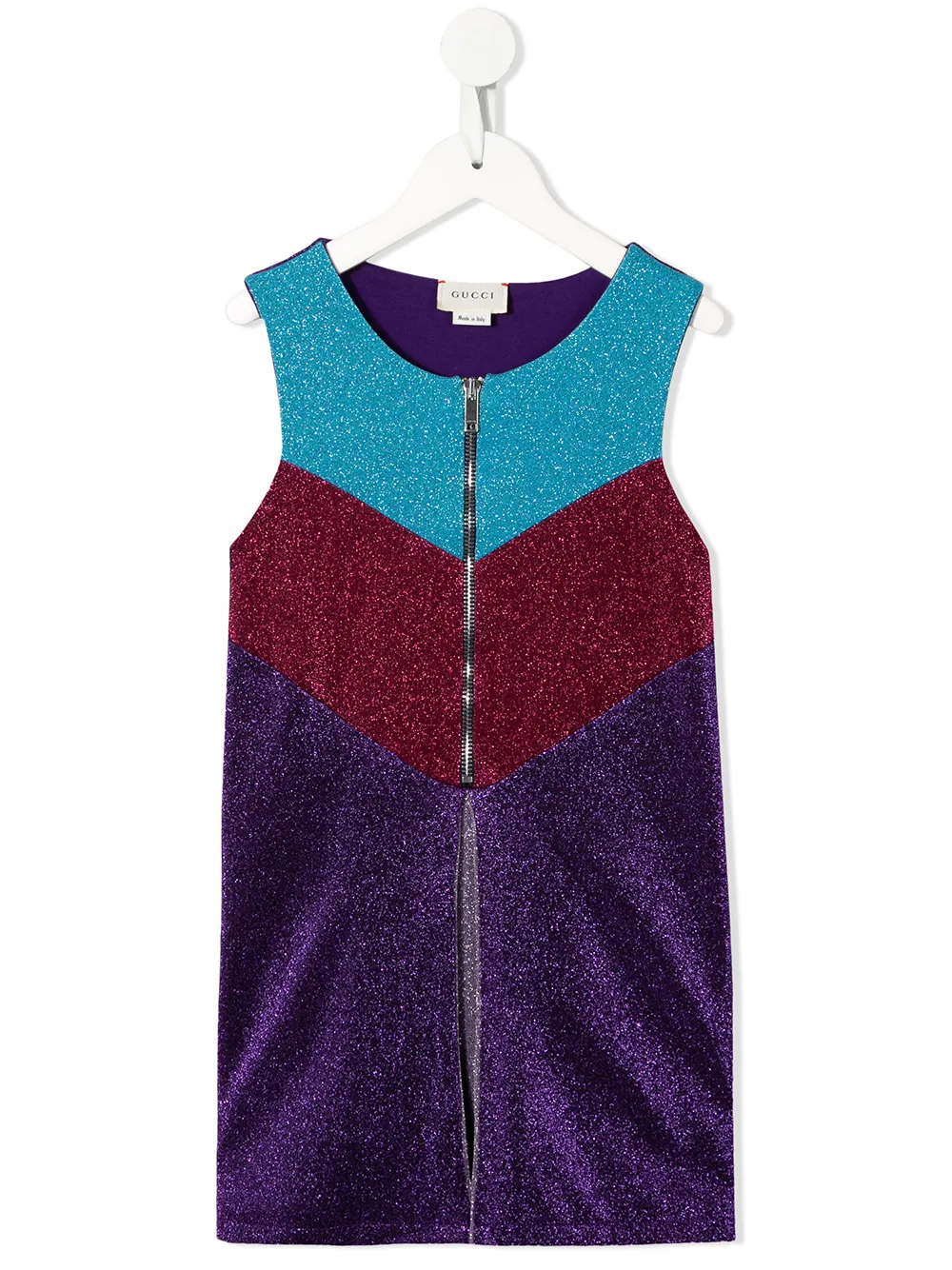 

Gucci Kids vestido sin mangas con detalle de lentejuelas - Morado