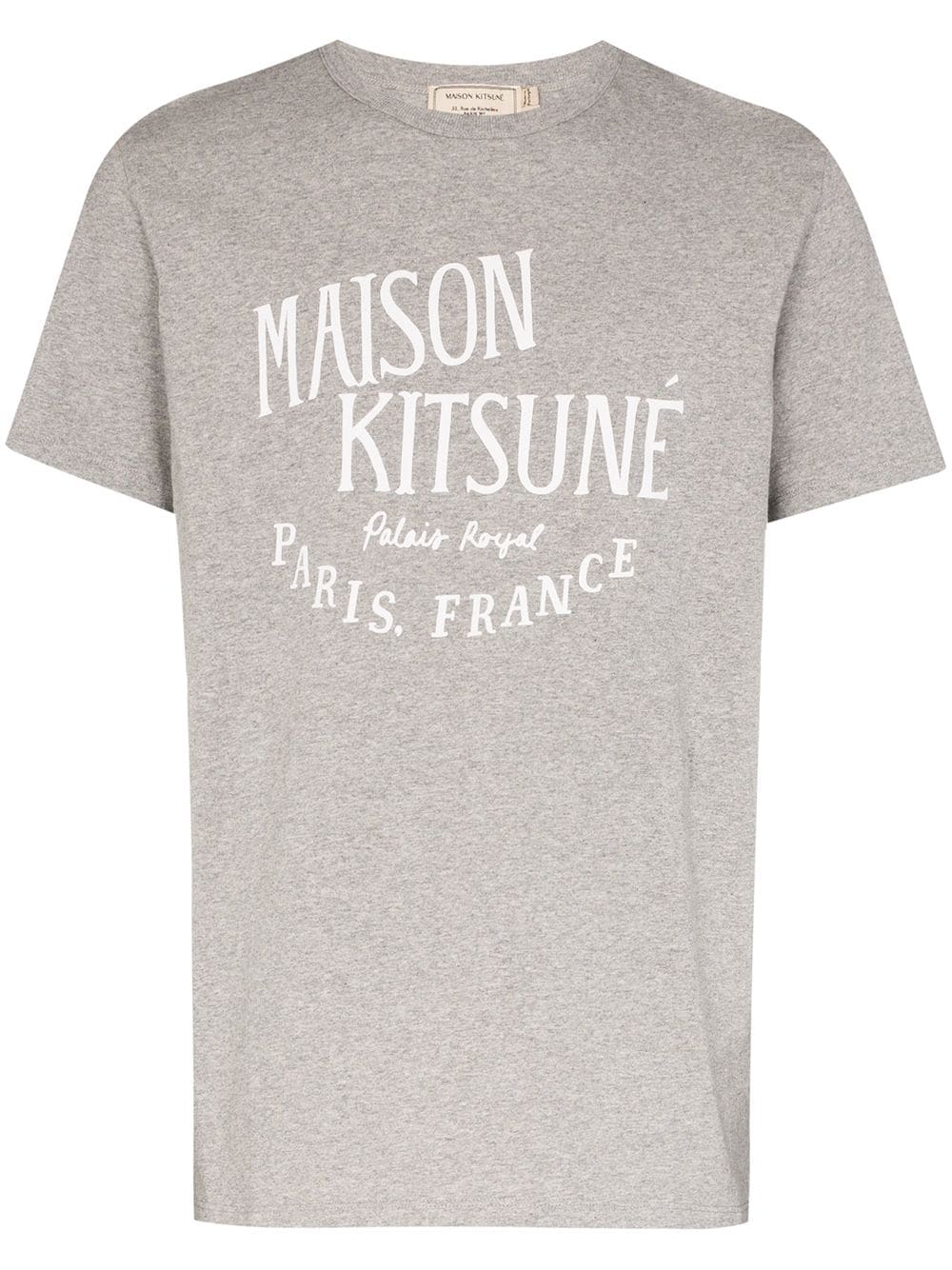 Maison Kitsuné Palais Royal logo-print Cotton T-shirt - Farfetch