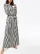 Olivia von Halle Capability striped silk dressing robe