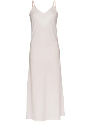 floor length black slip