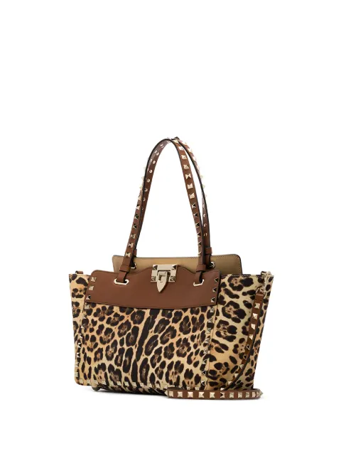 valentino leopard rockstud bag