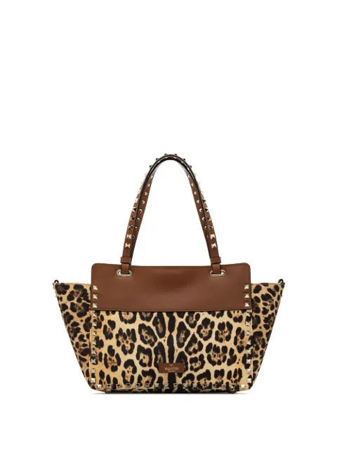 valentino leopard rockstud bag