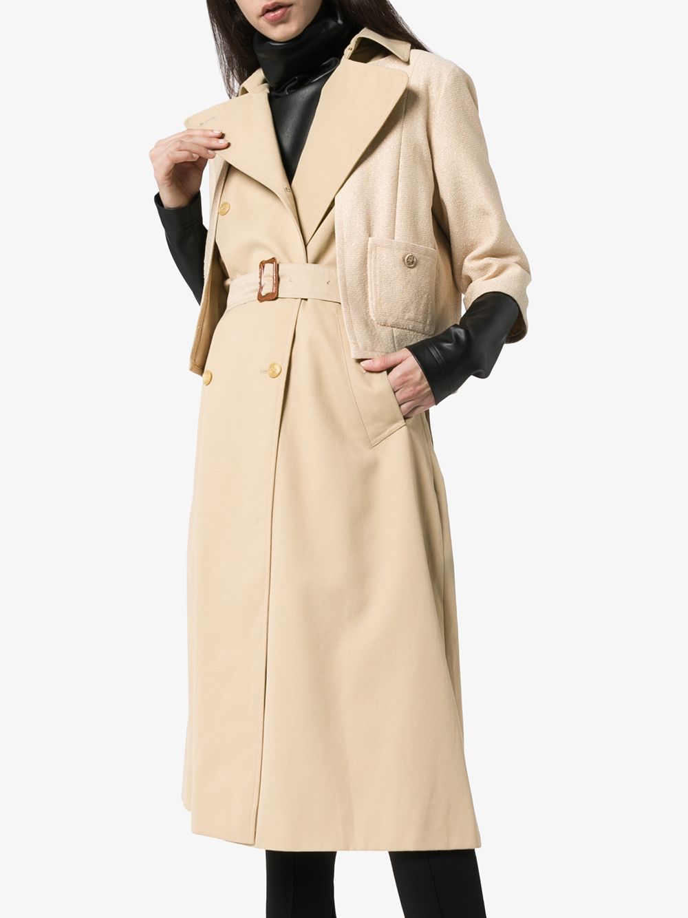 Tiger In The Rain Hybrid layer-look Trench Coat - Farfetch